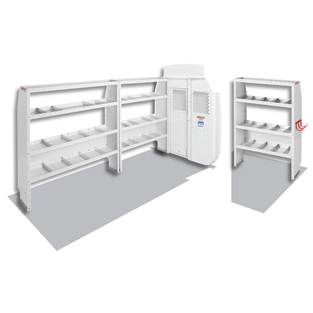 Commercial Shelving Package for High Roof, 148 Inch Wheel Base Ford Transit Vans