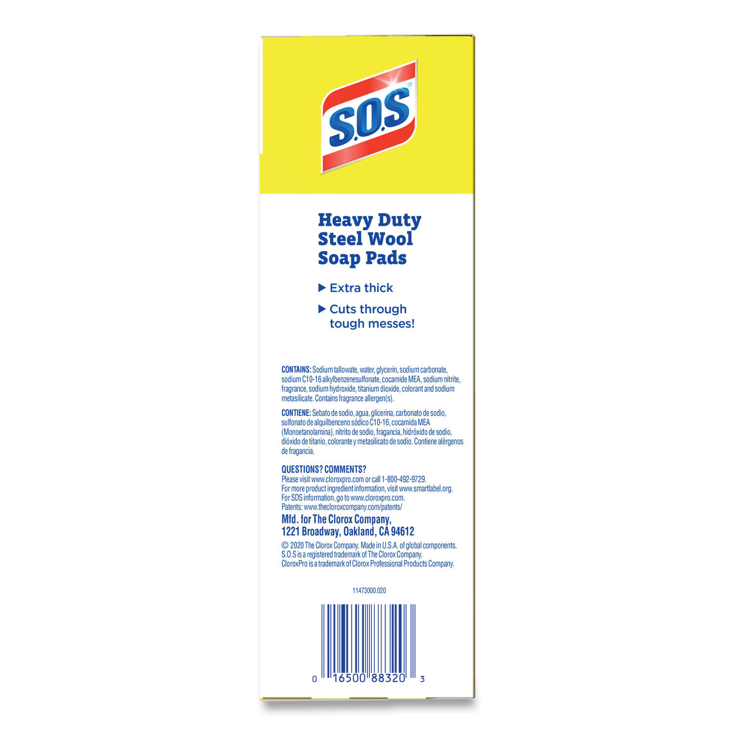 Steel Wool Soap Pads by S.O.S.andreg; CLO88320CT