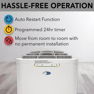 Whynter Eco-Friendly 11000 BTU Dual Hose Portable Air Conditioner with Dehumidifier ARC-110WD