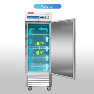 Edendirect 27 in W 23 cu.ft. Commercial Refrigerator with Stainless Steel -8-0F HZWCRY23042101