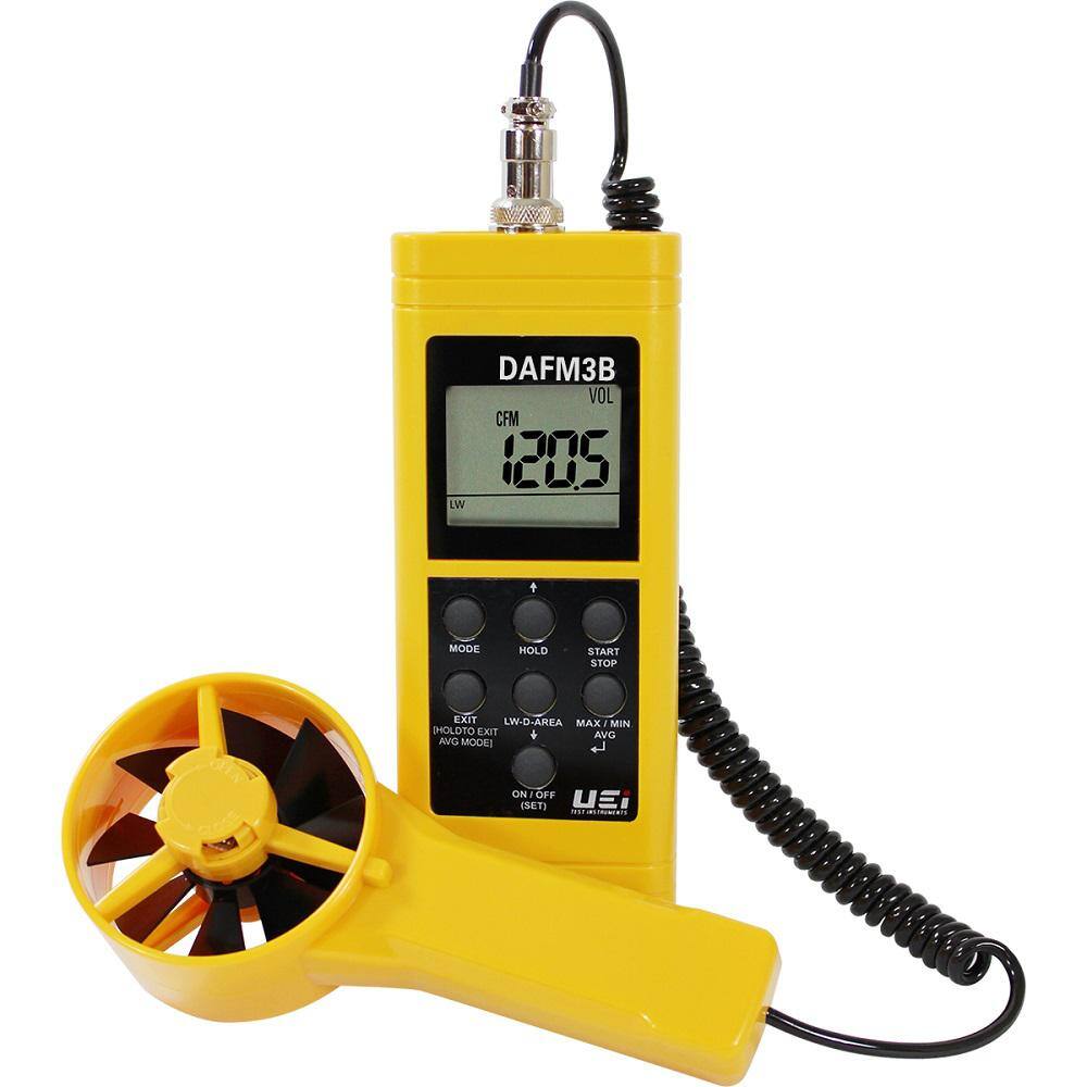 UEi Test Instruments Digital Air Flow with Humidity Tester DAFM3B