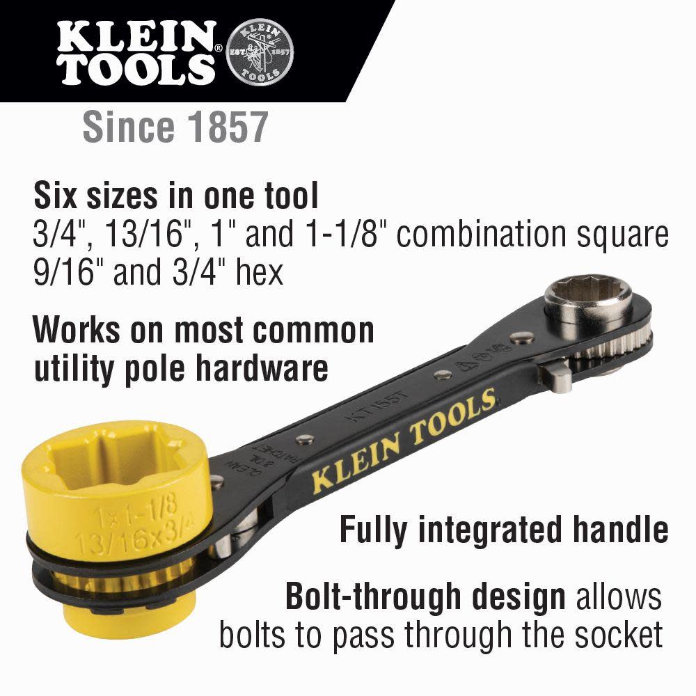 6-in-1 Linemanand#8217;s Wrench