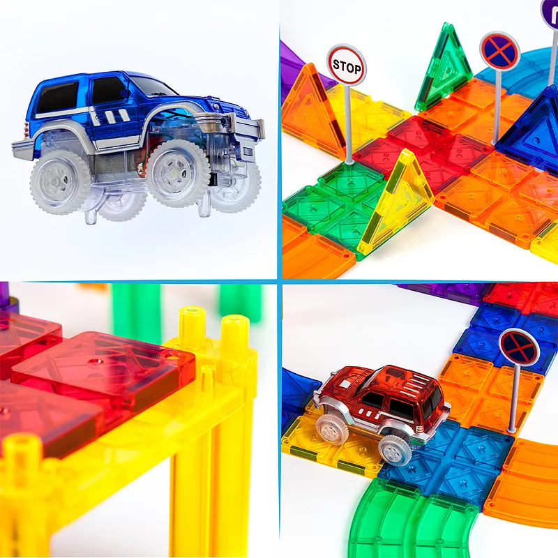 50 Piece Magnetic Race Track Set