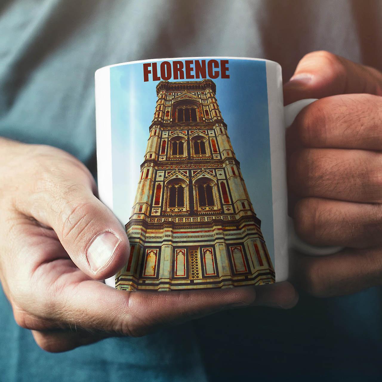 Florence City Fashion NEW White Tea Coffee Ceramic Mug 11 oz | Wellcoda