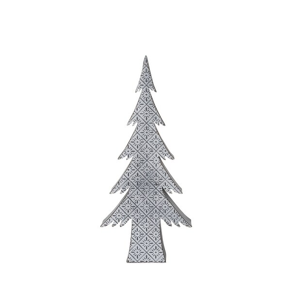 Transpac Metal 24 in. White Christmas Punch Tree