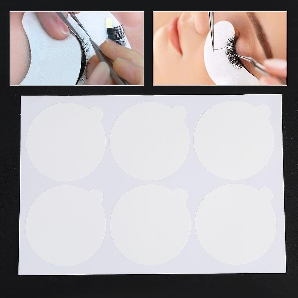 10sheet / 60pcs Disposable Eyelash Glue Holder Pallet Extension Pad Grafting Eyelash Sticker