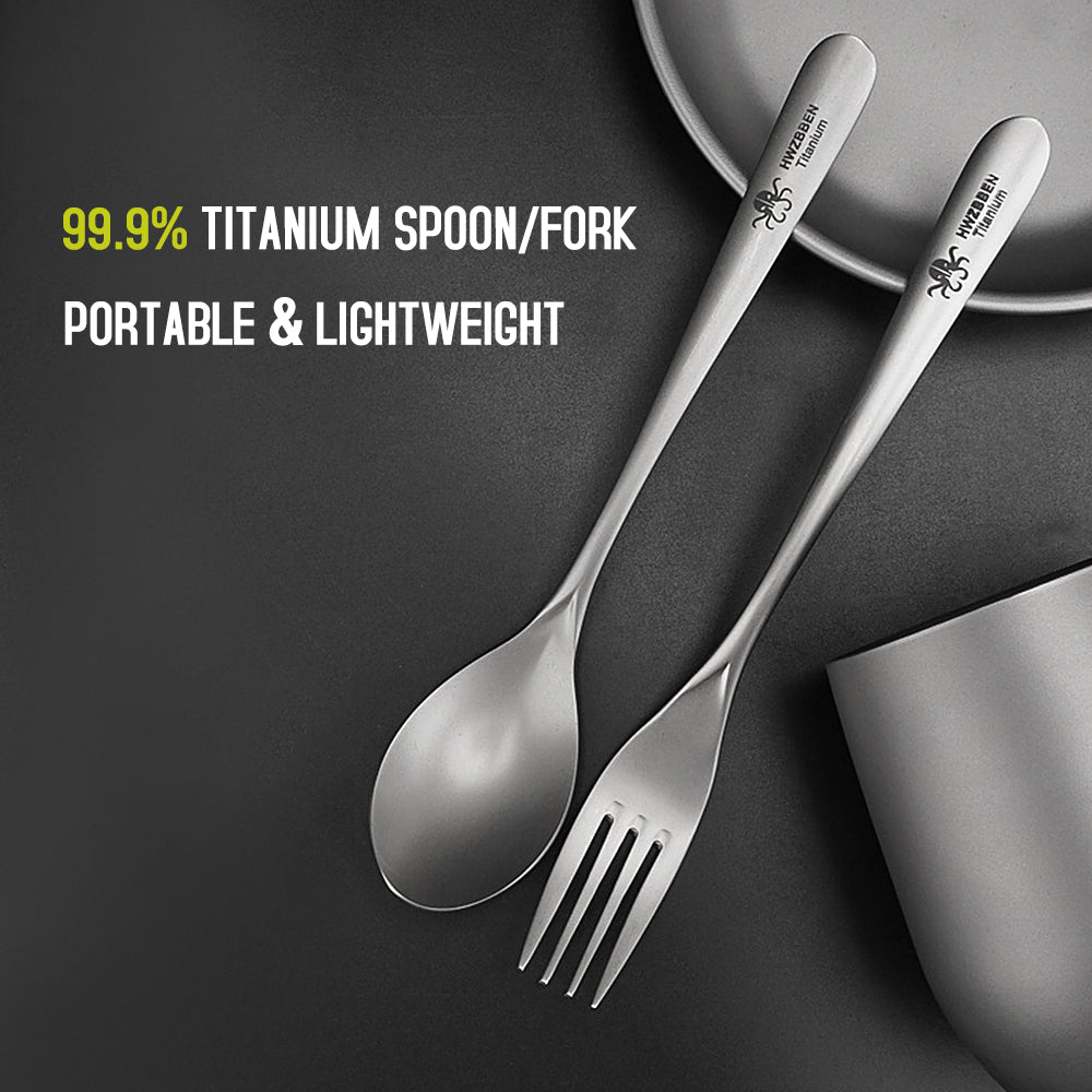 Lightweight Titanium Spoon for Home Outdoor Camping Hiking Picnic