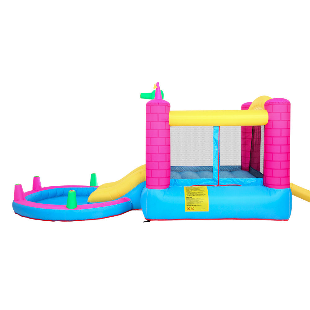 Winado Kids Inflatable Bounce House Jumper with Water Slide / Pool / Water Splash / Air Blower