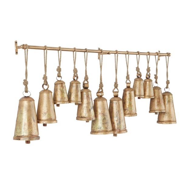 X 48 quot Bohemian Metal Windchime Brass Olivia amp May