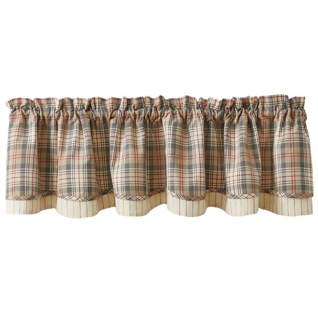 Gentry Lined Layered Valance 72 x27 x27 X 16 x27 x27