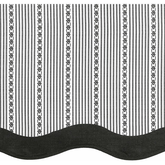 Goodgram Farmhouse Striped Caf Kitchen Curtain Tier amp Valance Set Assorted Colors