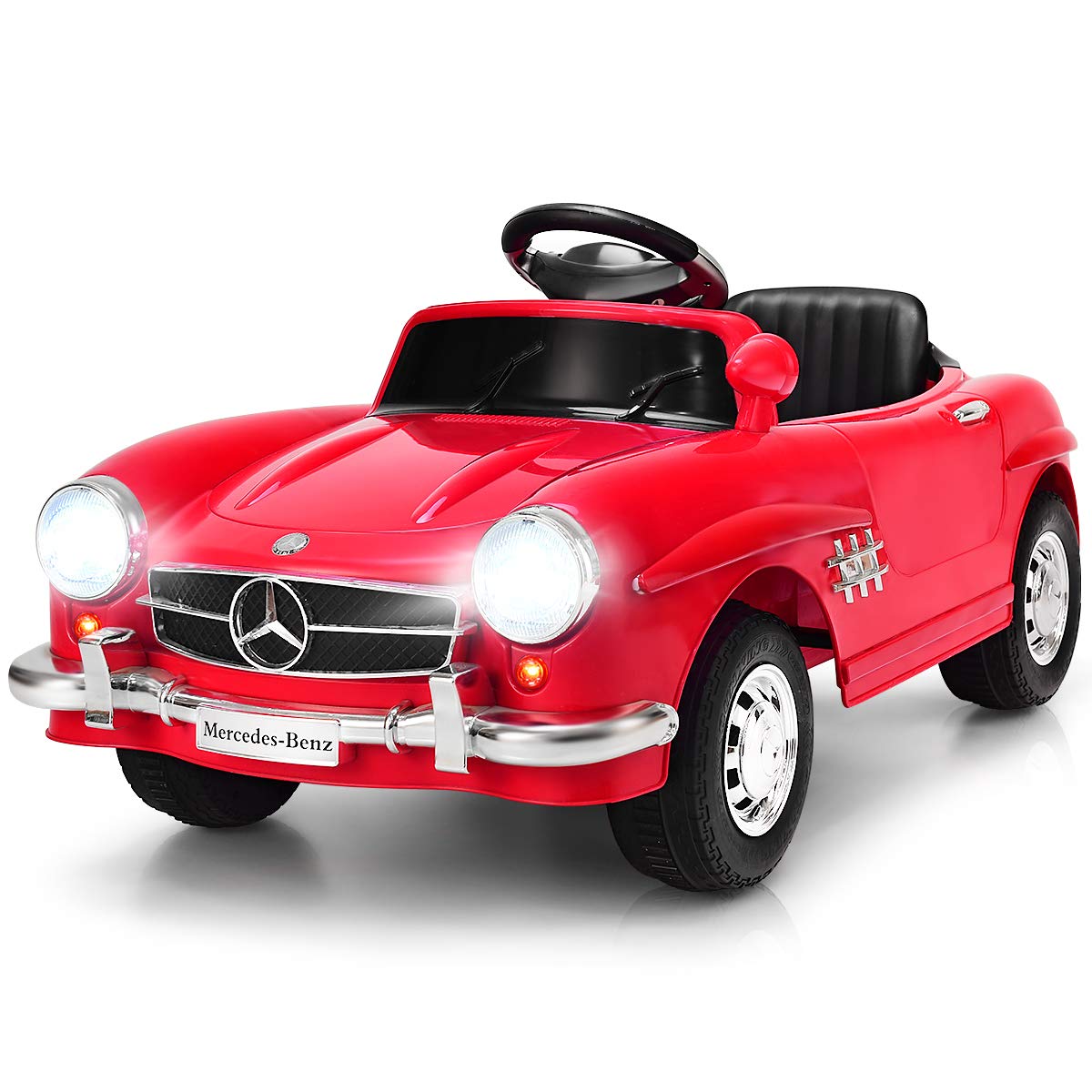 Licensed Mercedes Benz 300SL, 6V Electric Kids Vehicle with Manual/Parental Remote Control Modes