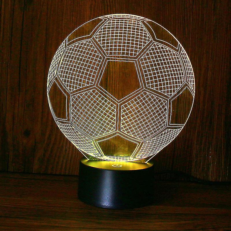 Night Light Ambient Lighting Football Led Night Light Kids Bedroom 3d