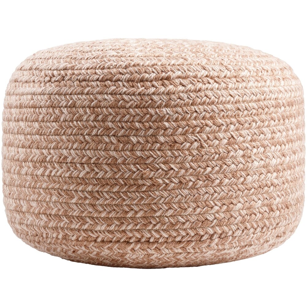 Artistic Weavers Entwined Modern   Contemporary Solid Color Pouf