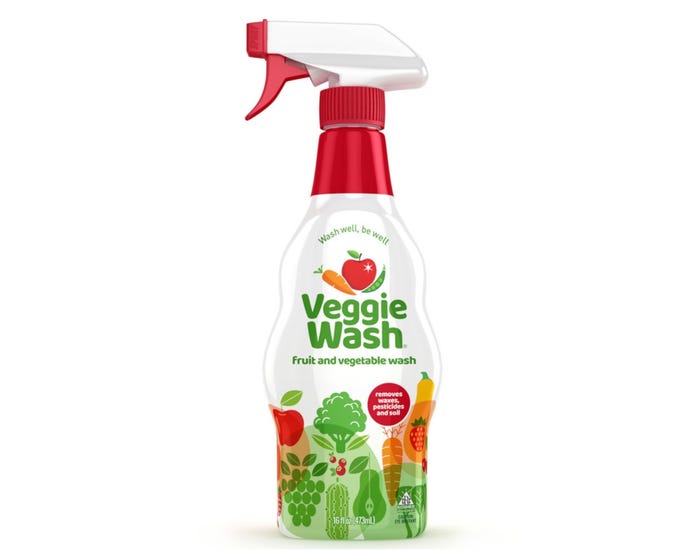 Veggie Wash Fruit  Vegetable Wash， 16 oz. Spray Bottle