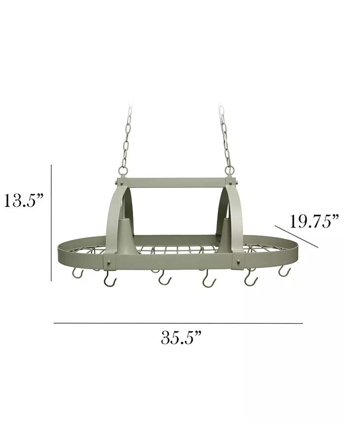 Elegant Designs 2 Light Kitchen Pot Rack