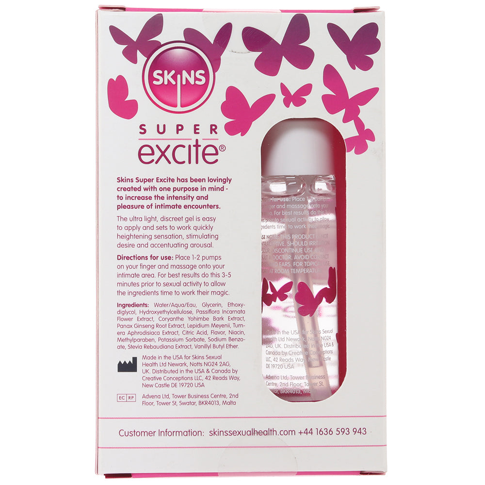 Skins Super Excite Clitoral Stimulation Gel in 1oz/30ml