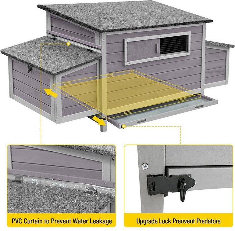 Aivituvin-AIR69 Wooden Chicken Coop