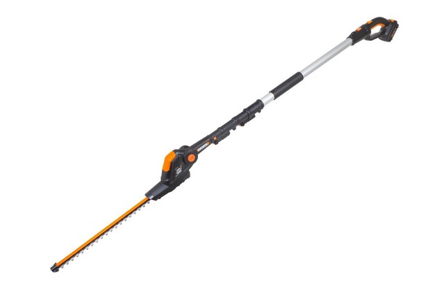 20v Pole Hedge Trimmer With 13 x27 Reach 10 position Head Rotating Handle