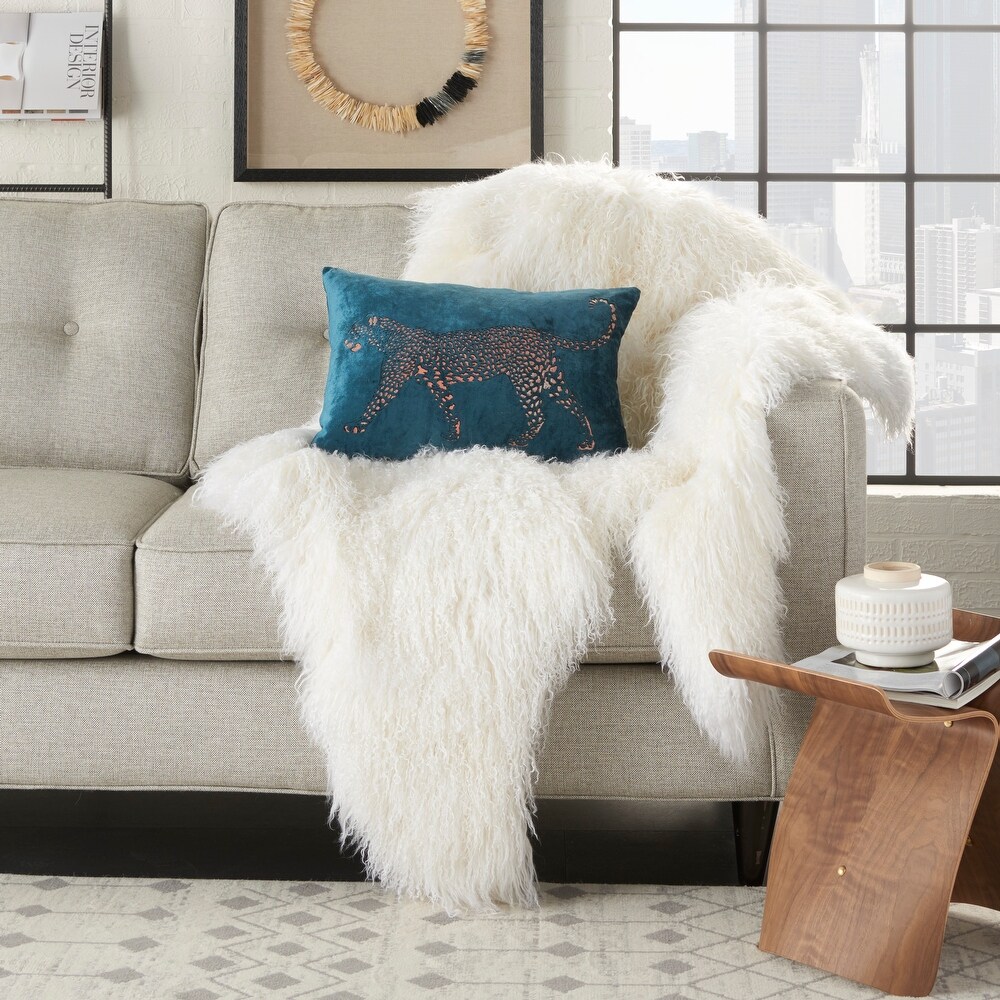 Mina Victory Sofia Black Throw Pillow   ( 14\