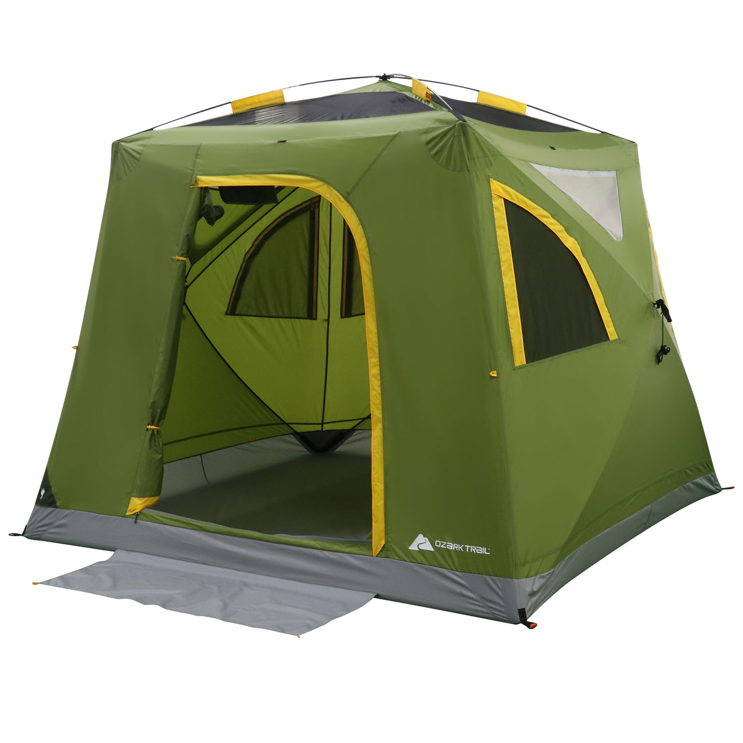 Ozark Trail 4-Person Instant Tent Pop up Hub Tent， Green