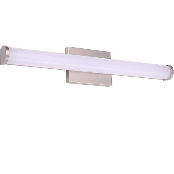 Sunlite 18 in. Brushed Nickel LED with Adjustable CCT 3000K 4000K 5000K Dimmable 1400 Lumen Linear Bar Vanity Light