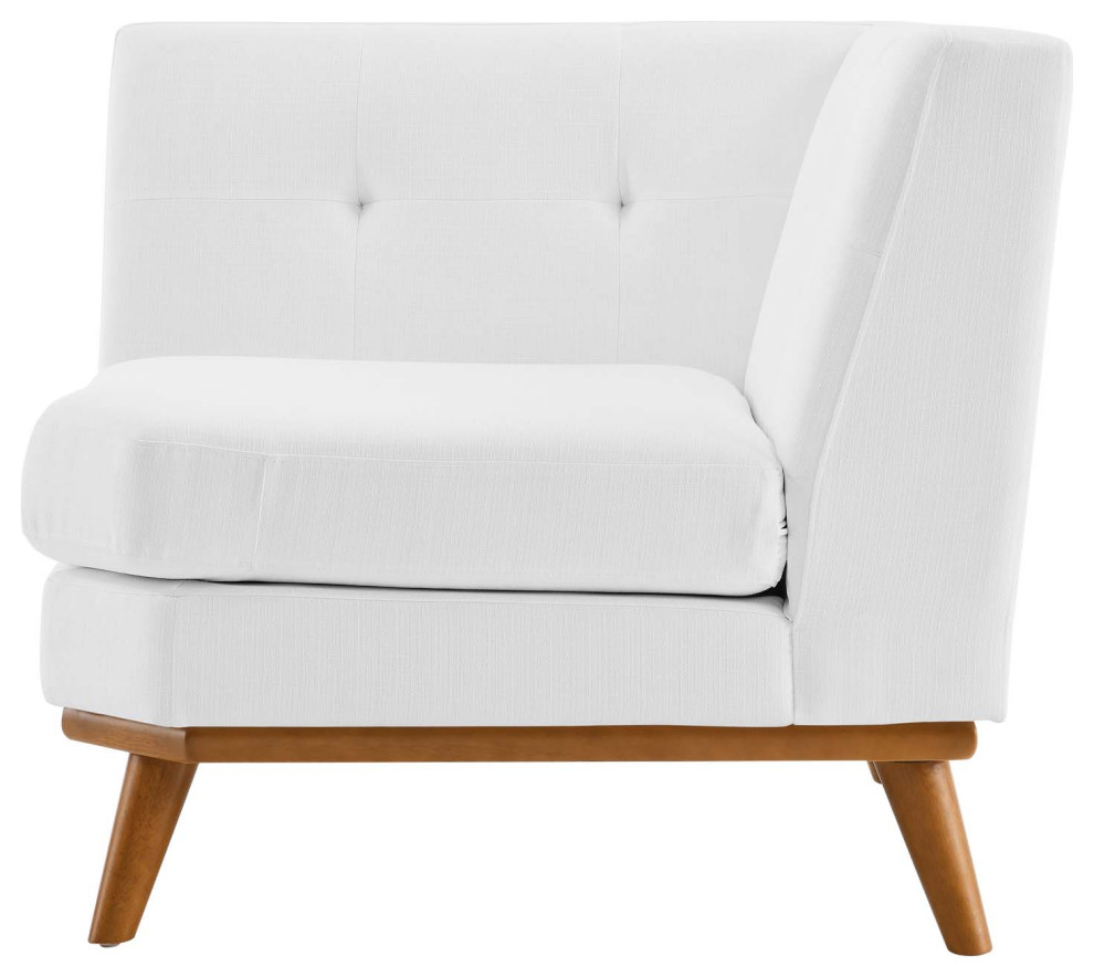 Sofa Corner Chair  Fabric  White  Modern  Living Lounge Hotel Lobby Hospitality   Modern   Armchairs And Accent Chairs   by House Bound  Houzz