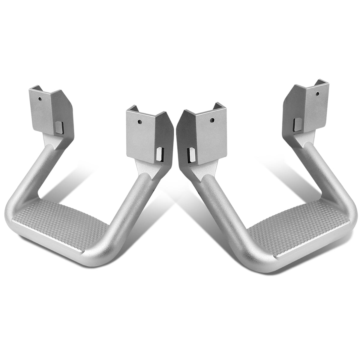 DNA Motoring SSTEP-SS Pair of Aluminum Side Assist Step for Pickups and Trucks (Chrome)