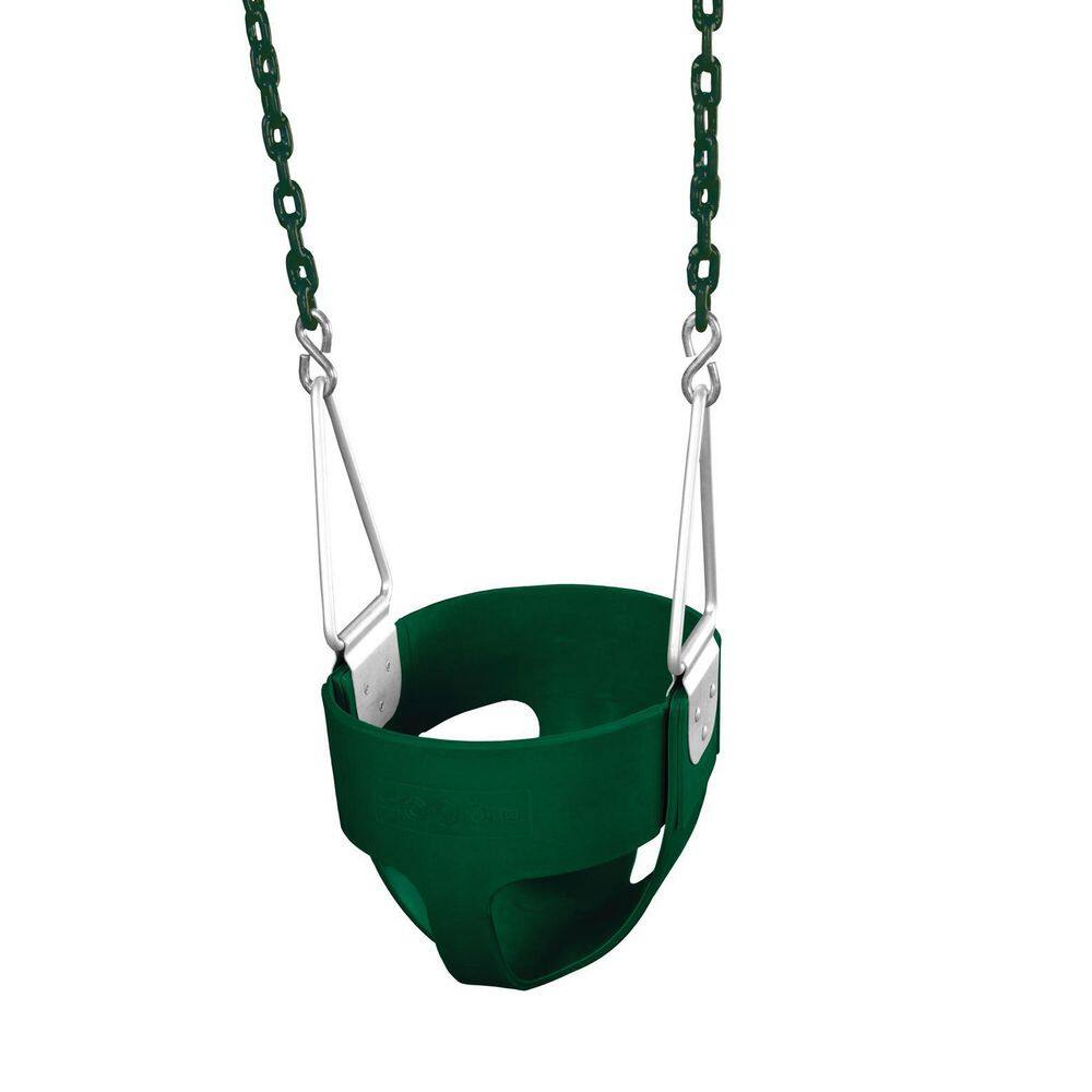 Gorilla Playsets Full-Bucket Swing with Chain in Green 04-0008-GG