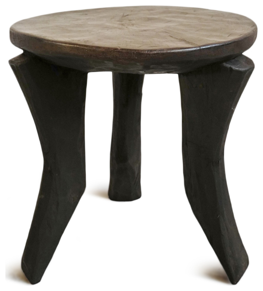 Consigned Abiola Ivory Coast Stool   Rustic   Accent And Garden Stools   by Design Mix Furniture  Houzz