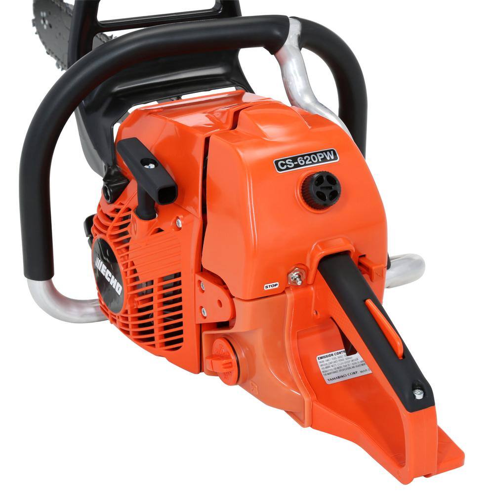 ECHO 24 in. 59.8 cc Gas 2-Stroke X Series Rear Handle Chainsaw with Wrap Handle CS-620PW-24