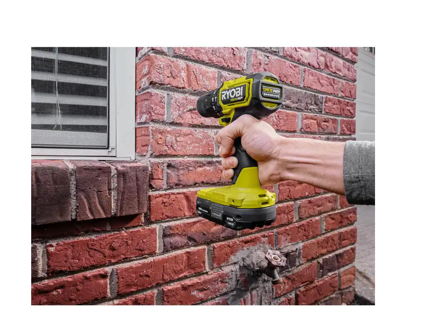 RYOBI PSBHM01B ONE+ HP 18V Brushless Cordless Compact 1/2 in. Hammer Drill (Tool Only)