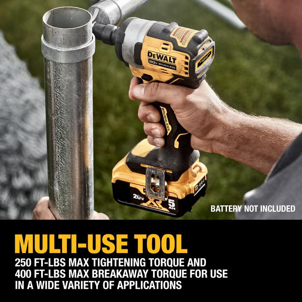 DEWALT 20V MAX 1/2" Impact Wrench Hog Ring Anvil Bare Tool DCF911B from DEWALT