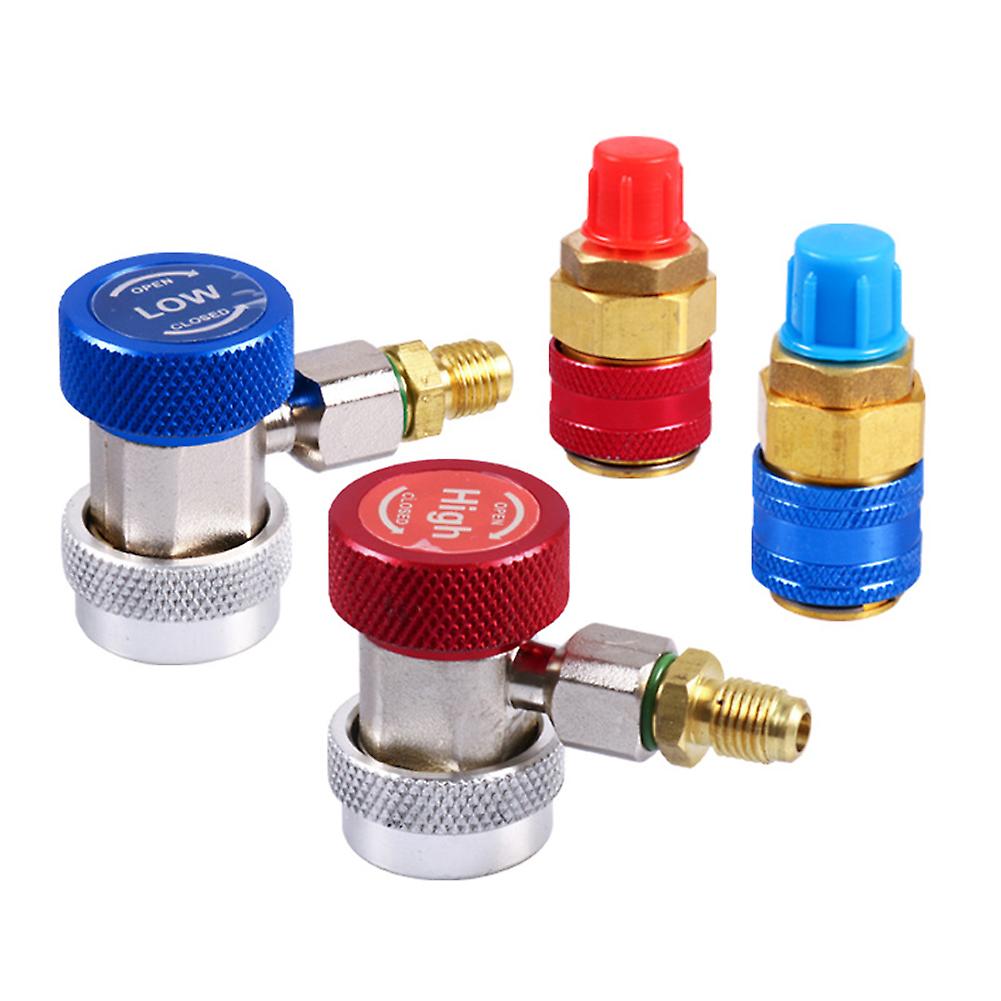 Quick Coupler Adapter High And Low Pressure Connectors For Germanvolkswagen Series Red High Pressure