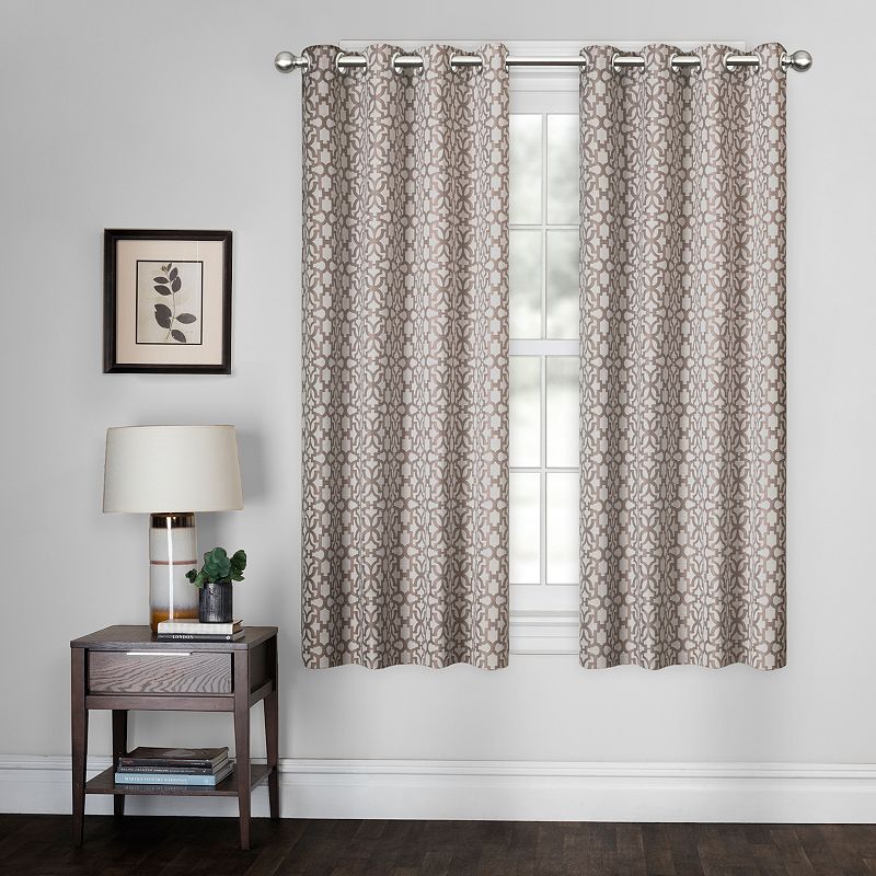 Zenna Home Chandler Easy Hang Grommet Window Curtain