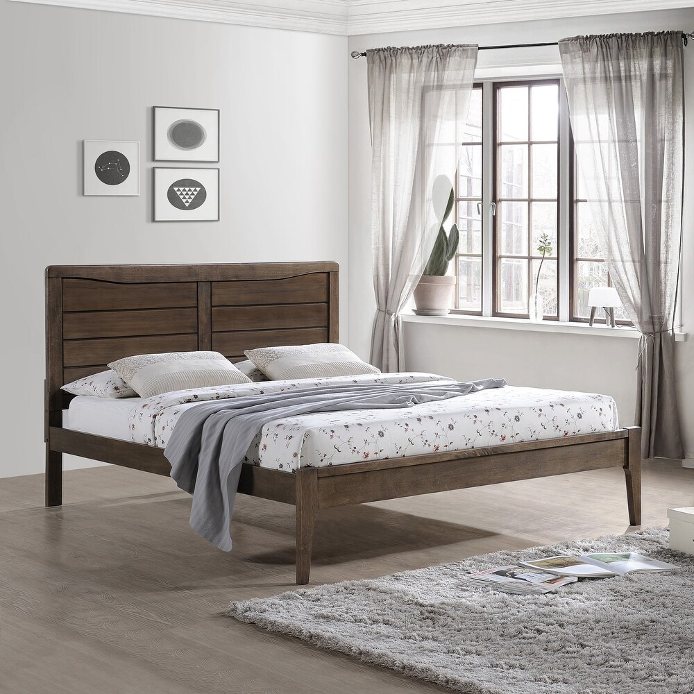 Darlin Rustic Queen size Wood Platform Bed by Christopher Knight Home