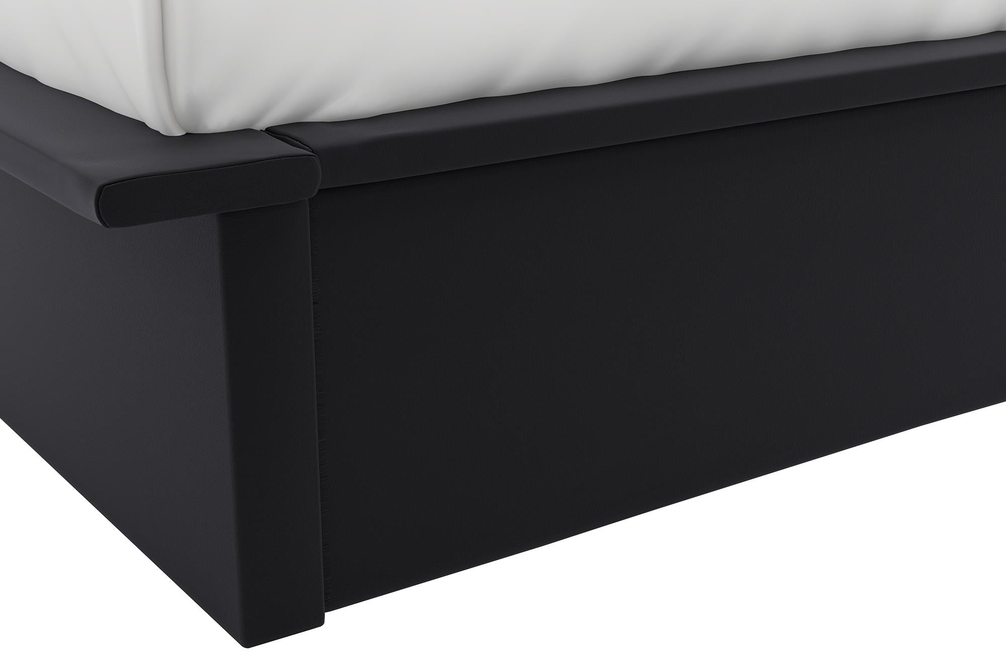 DHP Maven Upholstered Bed, Queen, Black