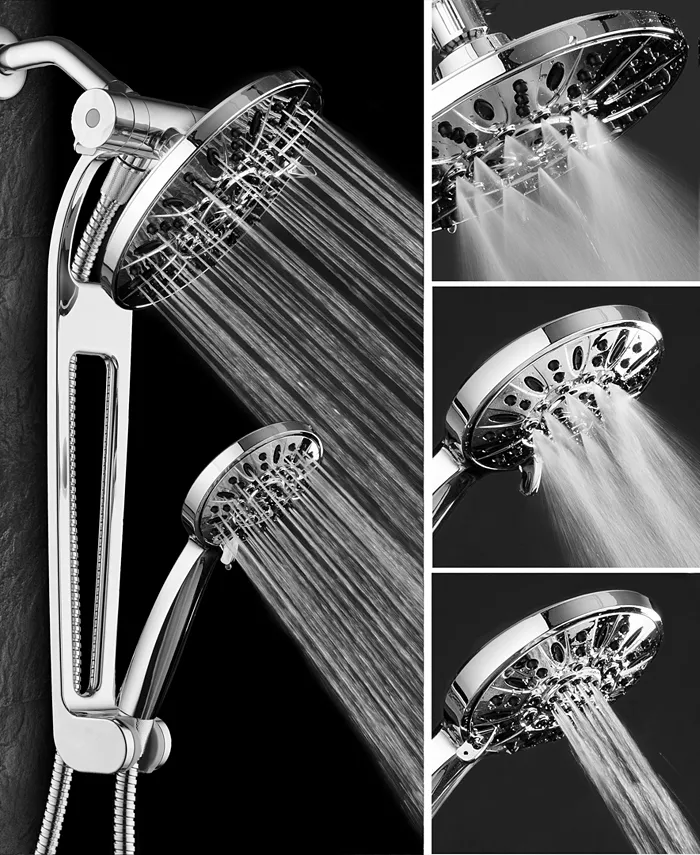 HotelSpa Aquabar High-Pressure 48-mode Shower Spa Combo with Adjustable 18-in Extension Arm