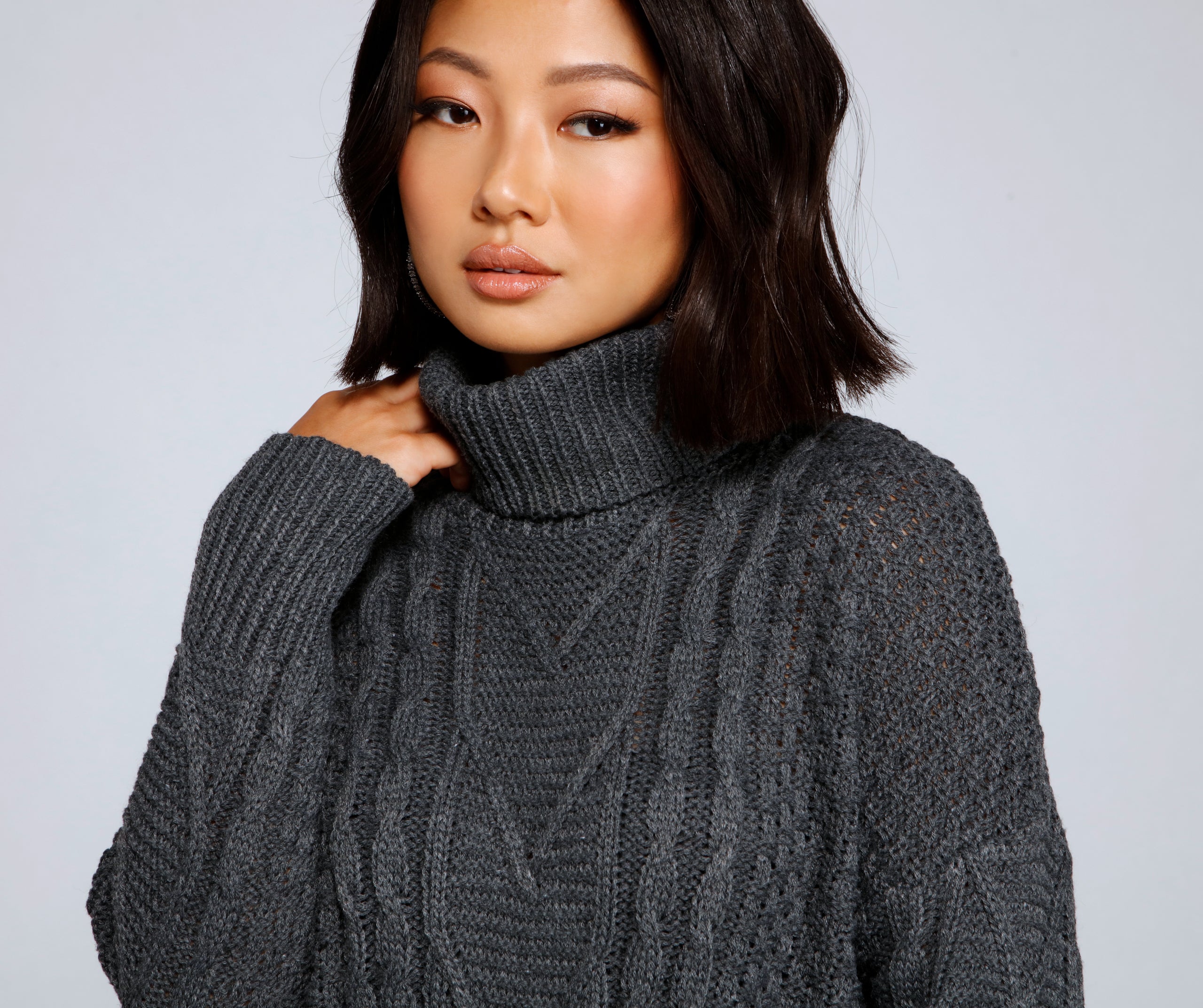 Layer On The Cozy Cable Knit Sweater