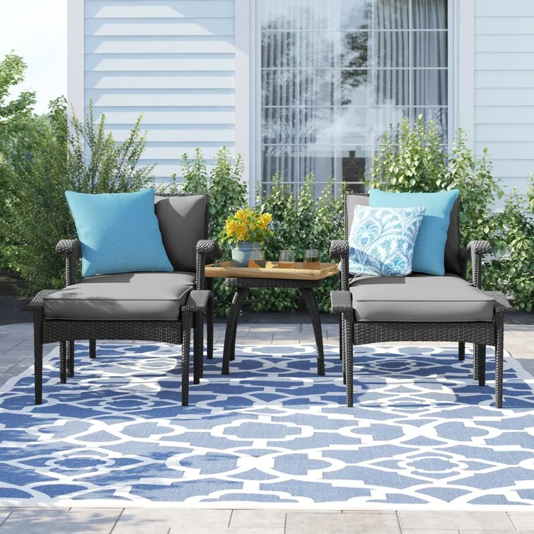 Modean 3 Piece Rattan Seating Group with Cushions