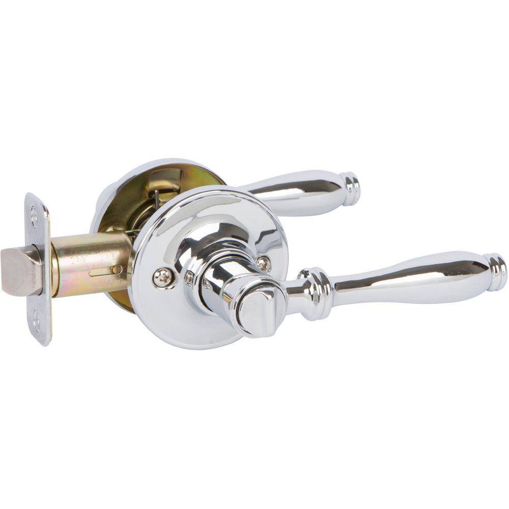 DELANEY HARDWARE Callan Silona Polished Chrome BedBath Door Handle ST5026