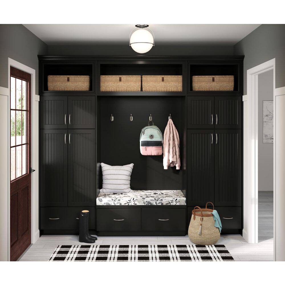 American Woodmark 3-34-in. W x 3-34-in. D x 964-in. H Finish Chip Cabinet Color Sample in Painted Black 98105