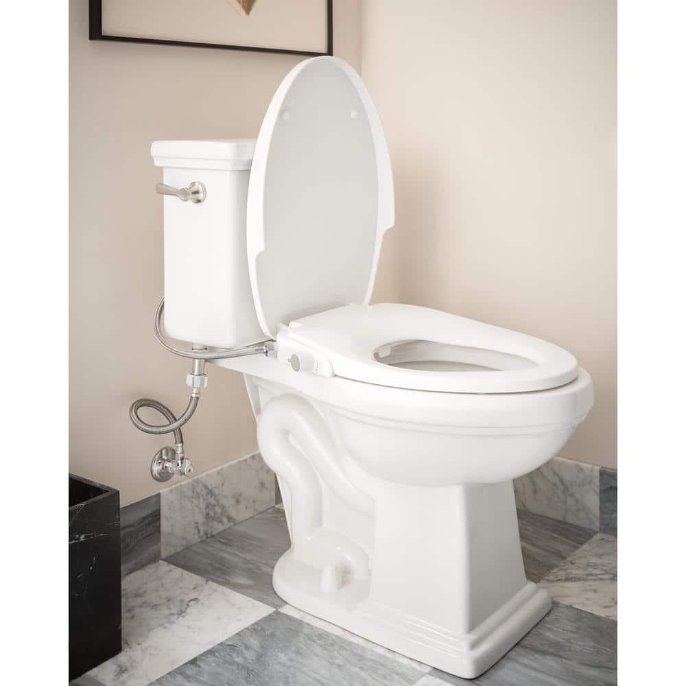 MOEN 2Series Standard NonElectric AddOn Bidet Seat for Elongated Toilets in White