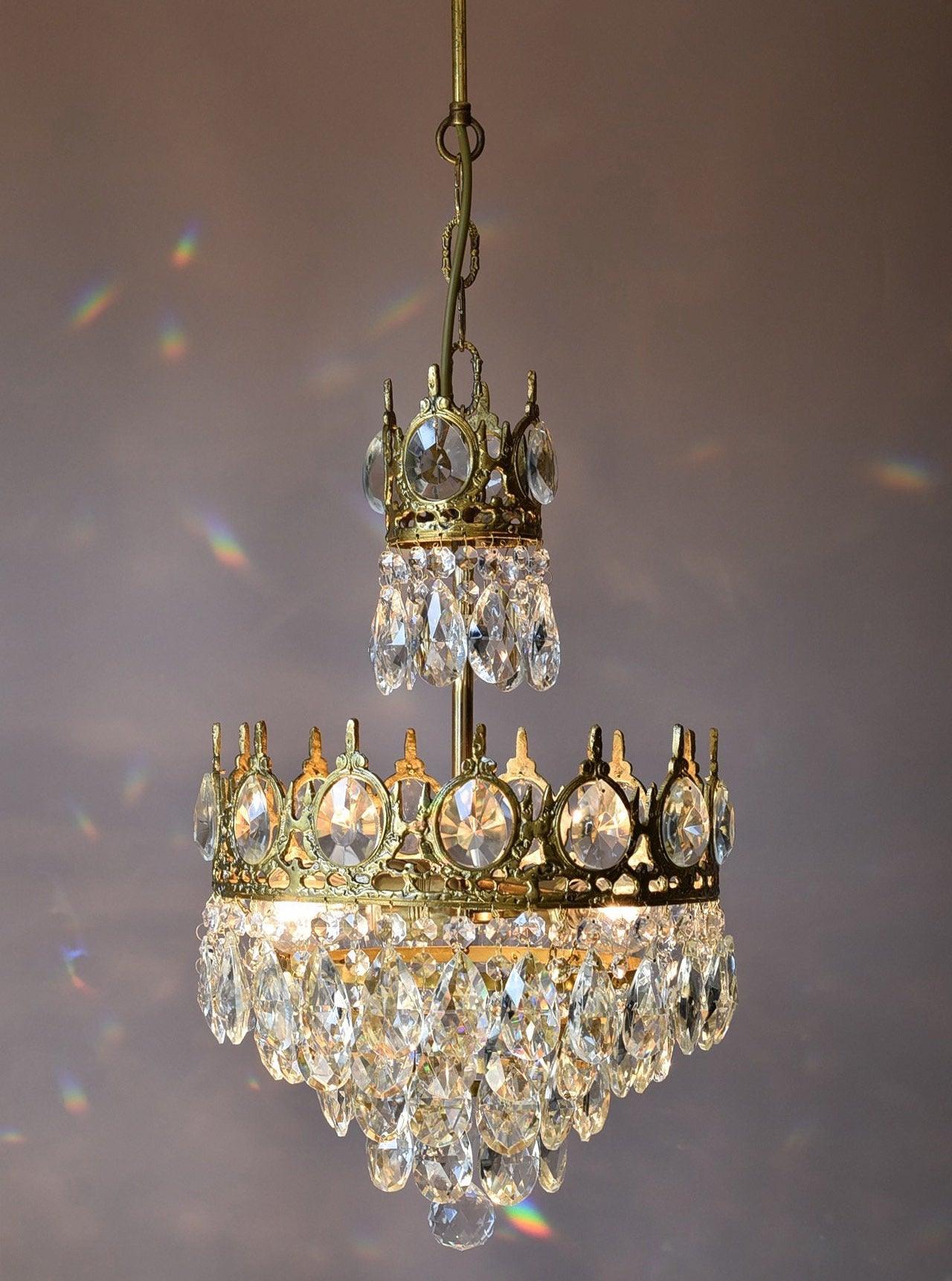 Vintage Crystal Chandelier