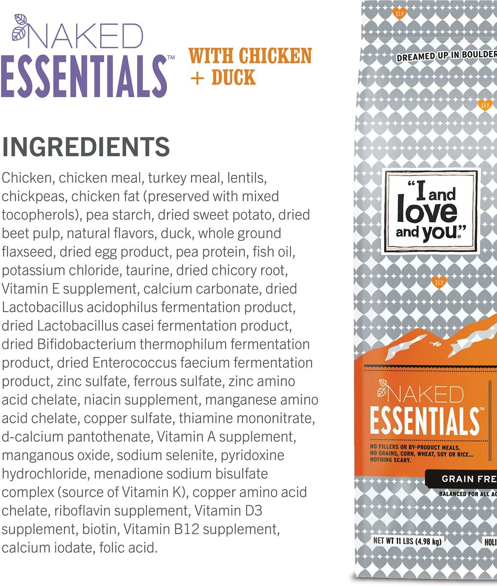 I and Love and You Naked Essentials Chicken and Duck Recipe Grain-Free Dry Cat Food