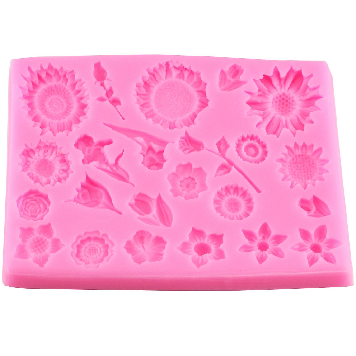 Sunflower Shape Cake Decorating Mould - 1pc