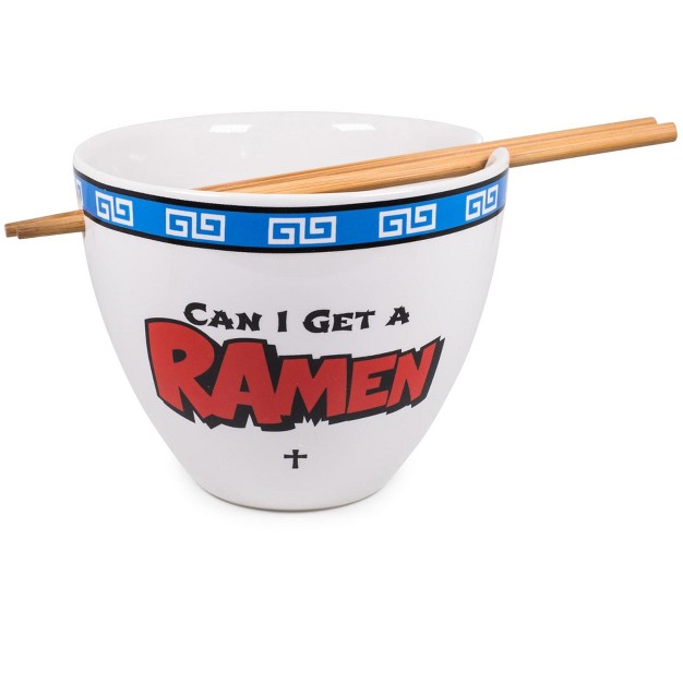 Boom Trendz Bowl Bop Can I Get A Ramen Japanese Dinnerware Set 16 ounce Bowl Chopsticks