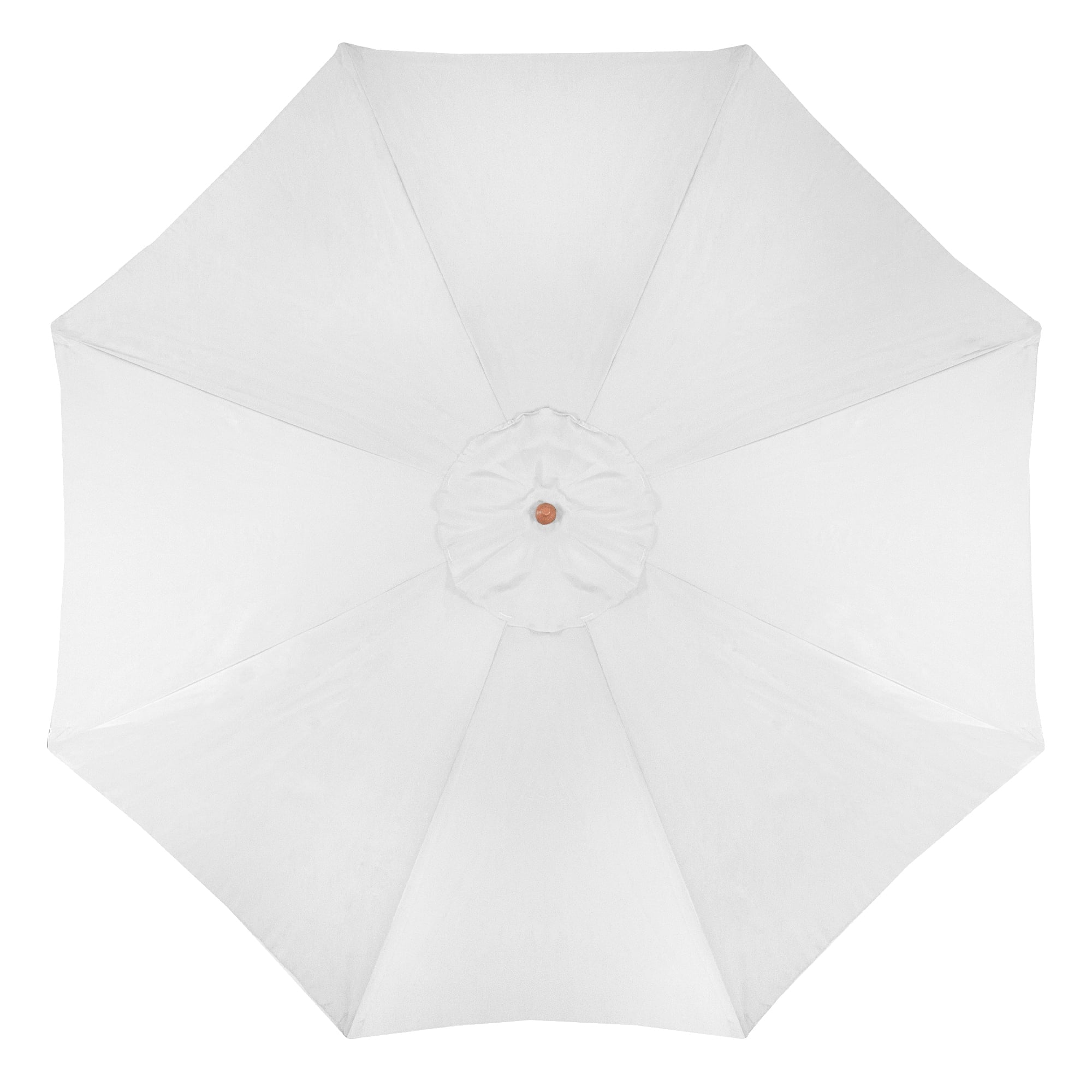 8.5ft Outdoor Patio Market Umbrella with Wooden Pole White