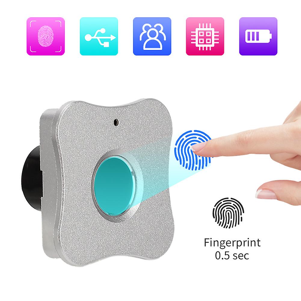 Smart Biometric Fingerprint Lock Security Home Office Drawer Wardrobe Keyless Panelsilver