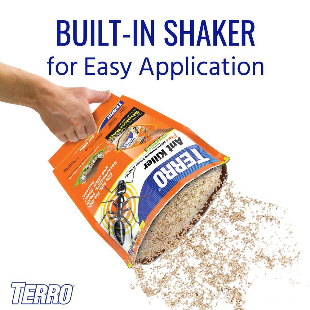 TERRO 3 lb. Outdoor Ant Killer Plus Multi-Purpose Insect Control Granules Shaker Bag T901-6